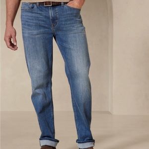 BANANA REPUBLIC. Blue Slim Boyfriend Jeans. Side 32. Unisex. Five Pocket…